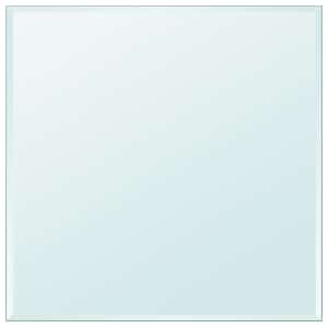 Površina za Mizo Kaljeno Steklo Kvadratne Oblike 800x800 mm