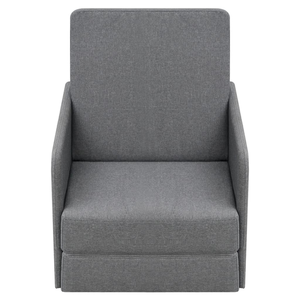 Fauteuil convertible Gris clair Tissu