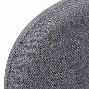 Rozkládací křeslo světle šedé textil - obrázek 8