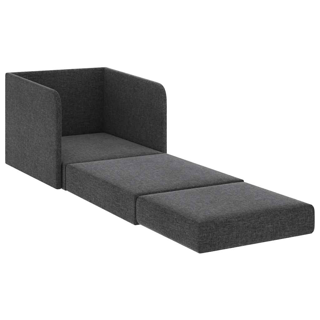 Poltrona Letto Convertibile Grigio Scuro In Tessuto VidaXL 12 width=274