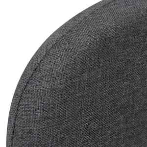 Rozkládací křeslo tmavě šedé textil - obrázek 8