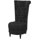 vidaXL Sofa Chair High Back Black