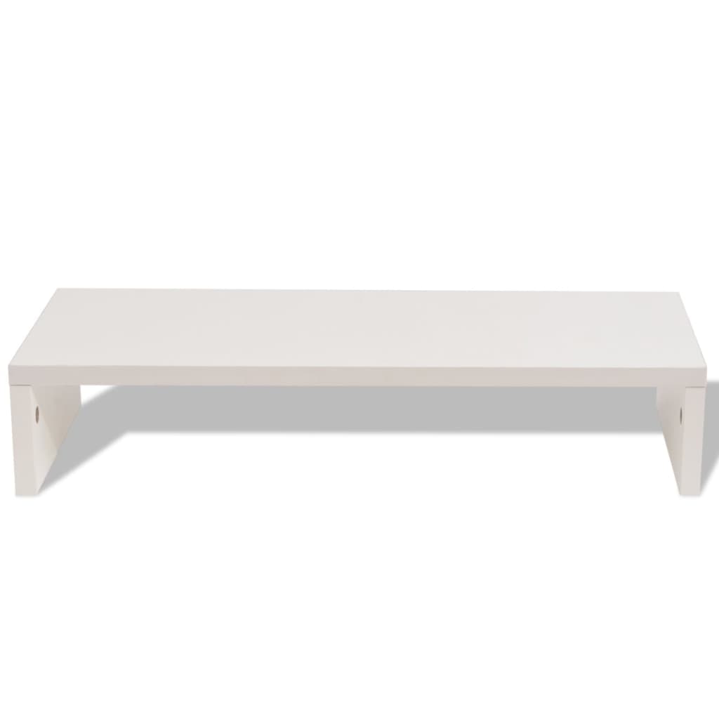 

vidaXL Tv-/monitorstandaard 60x23,5x12 cm spaanplaat wit