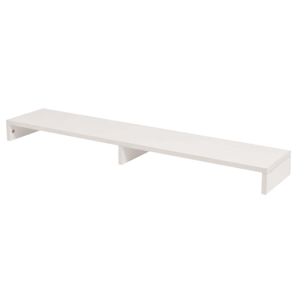 Support de moniteur Aggloméré 110x23,5x9 cm Blanc