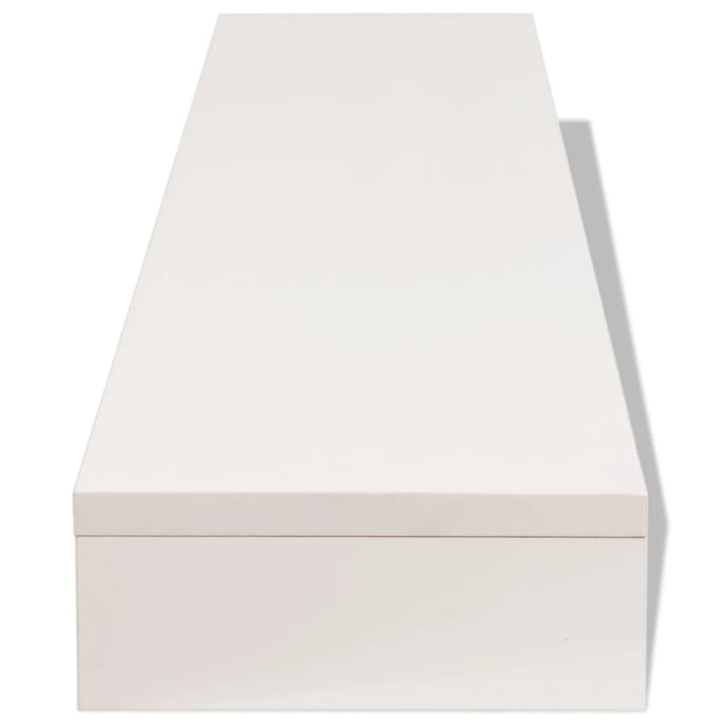 Support de moniteur Aggloméré 118 x 23,5 x 9 cm Blanc | meublestv.fr 4