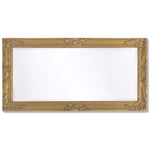 Nástěnné zrcadlo barokní styl 100 x 50 cm zlaté - obrázek 5