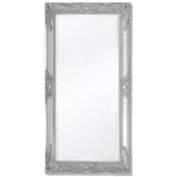 vidaXL Wall Mirror Baroque Style 39.4"x19.7" Silver