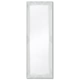 vidaXL Wall Mirror Baroque Style 55.1"x19.7" White