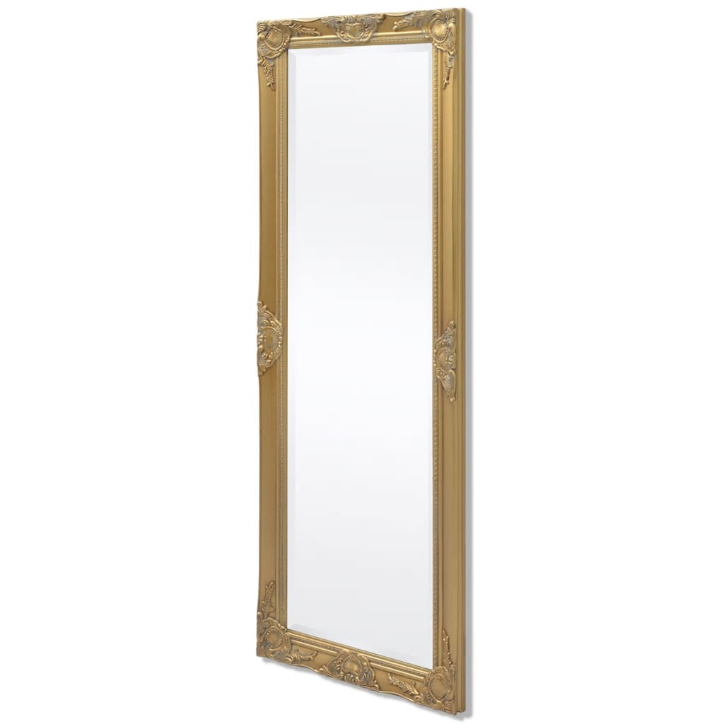 

vidaXL Wall Mirror Baroque Style 55.1"x19.7" Gold