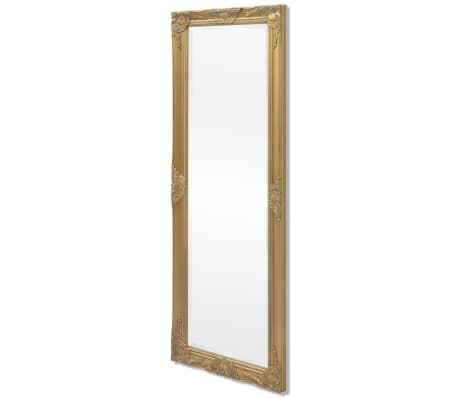 Vidaxl Wall Mirror Baroque Style 55 1 X19 7 Gold Com Vidaxl Wall Mirror Baroque Style 55 1, Baroque Style Gold Mirror