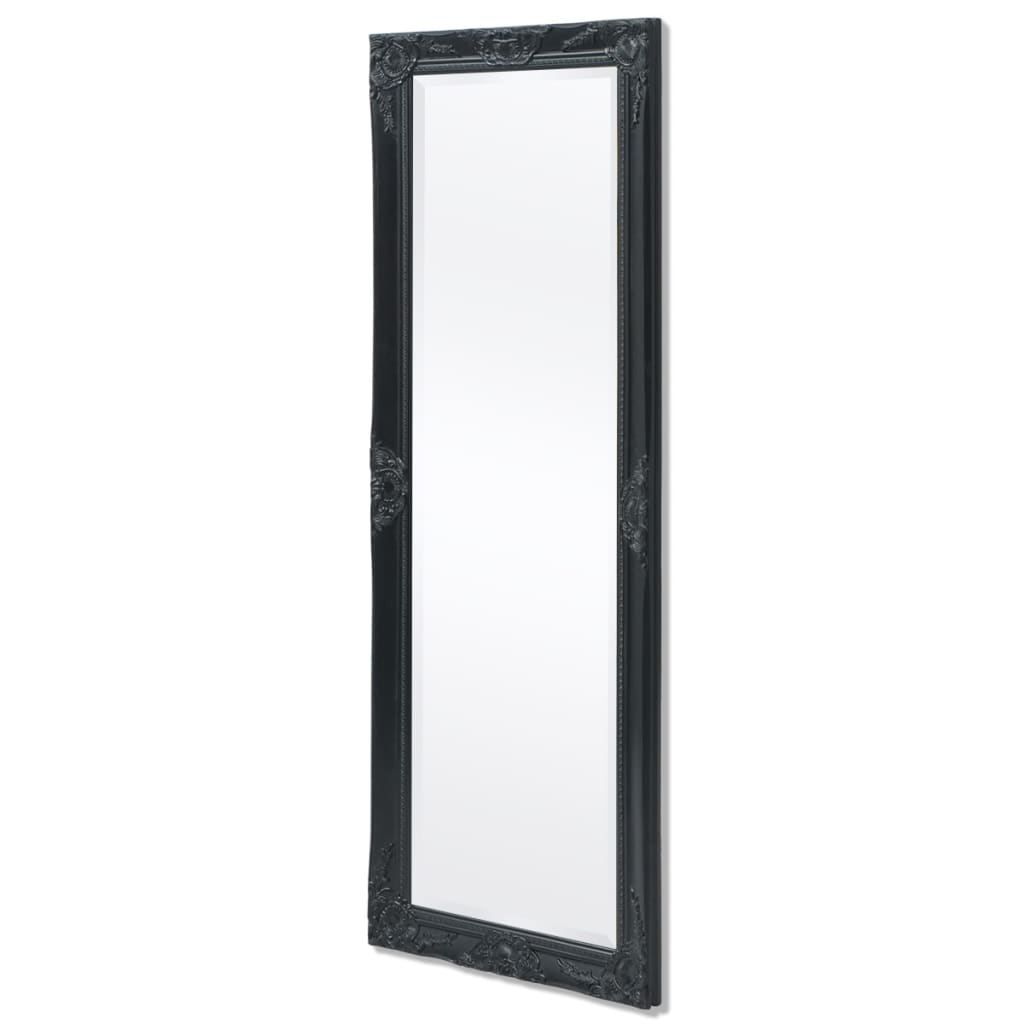 Wall Mirror Baroque Style 140×50 cm Black – Home and Garden | All Your