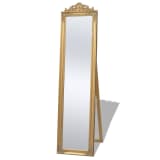 vidaXL Miroir sur pied Style baroque 160 x 40 cm Doré