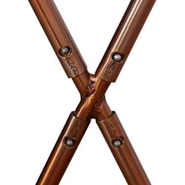 Vidaxl Butterfly Chair Real Cowhide Leather Brown And White