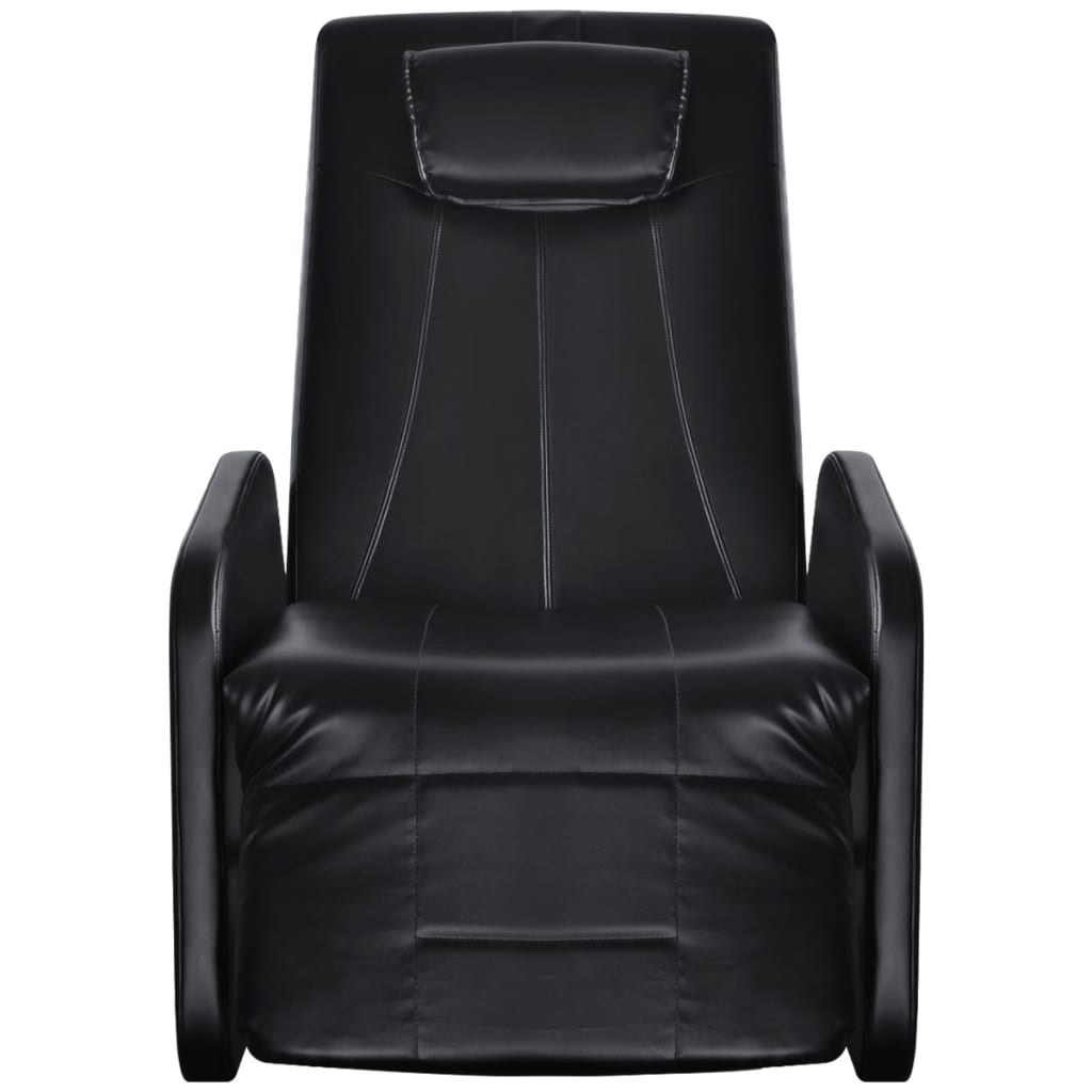 vidaXL Massage Chair/Recliner Black Faux Leather