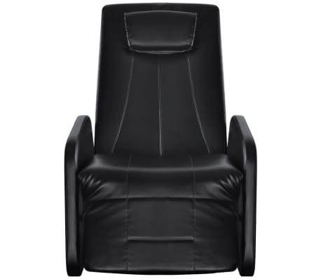 vidaXL Massage Chair/Recliner Black Faux Leather