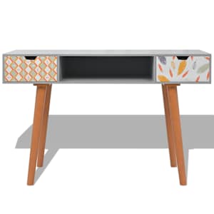 vidaXL Konsolinis staliukas, MDF, 120x40x78 cm, pilkas