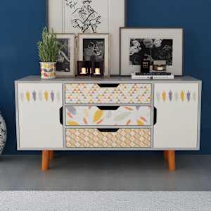 vidaXL Spintelė, MDF, 110x35x57 cm, pilka