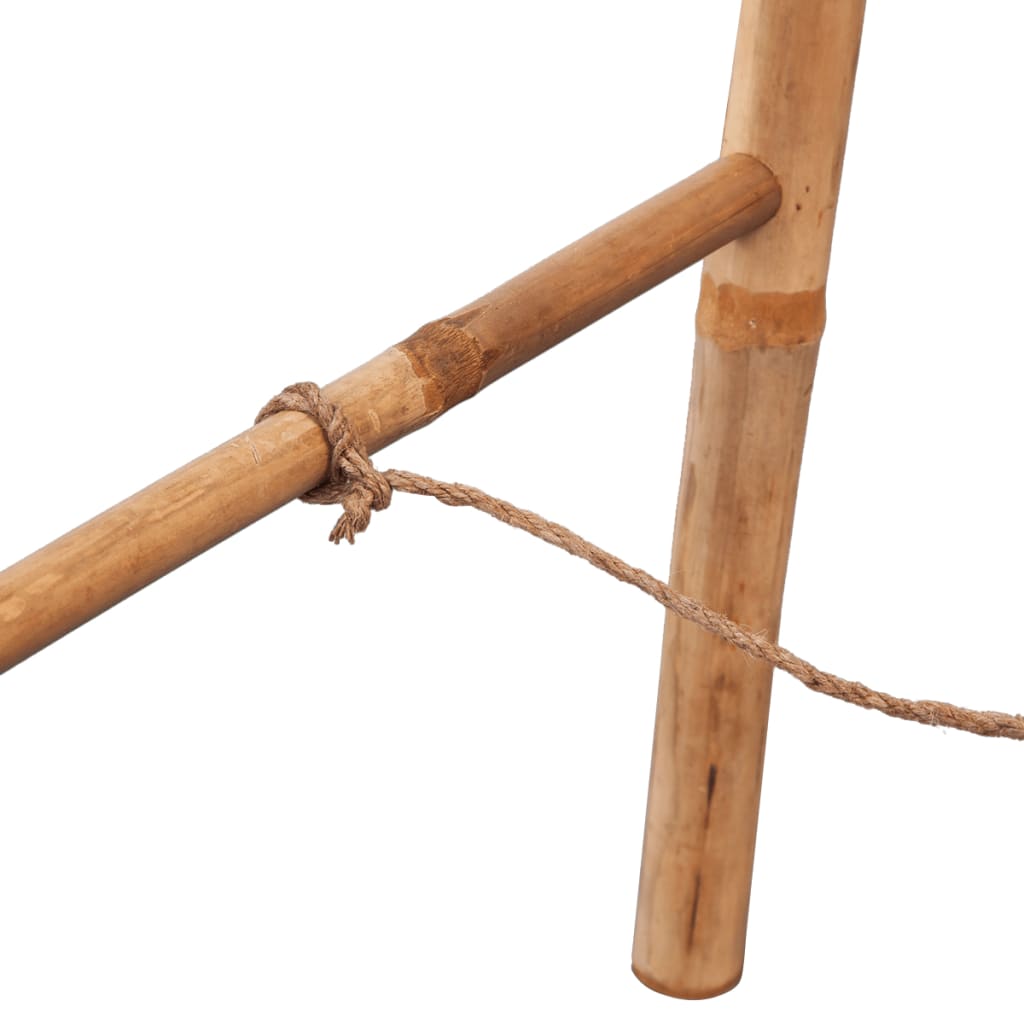 Dupla törölközőszárító létra 5 fokos bambusz 50x160 cm 