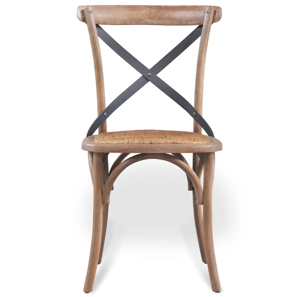 vidaXL Dining Chair Solid Oak Wood