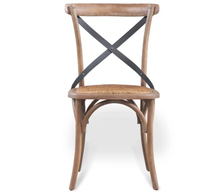 vidaXL Dining Chair Solid Oak Wood