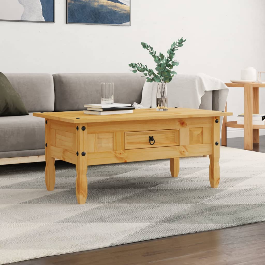 vidaXL Couchtisch Mexiko-Stil Kiefernholz 100x55x44 cm