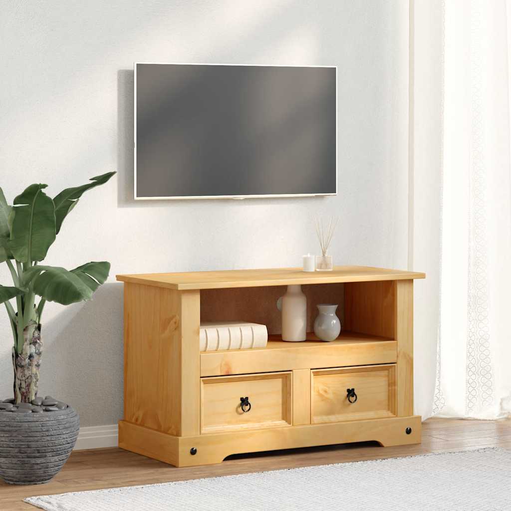 vidaXL Comodă TV stil Corona din pin mexican 91 x 43 x 56 cm