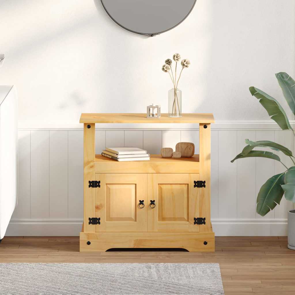 vidaXL TV skrinka z borovice v mexickom štýle Corona, 80x43x78 cm