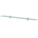 vidaXL sienas plaukts, 90x20 cm, 8 mm, stikls