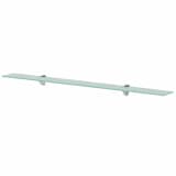 vidaXL sienas plaukts, 100x20 cm, 8 mm, stikls