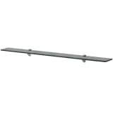 vidaXL sienas plaukts, 100x20 cm, 8 mm, stikls