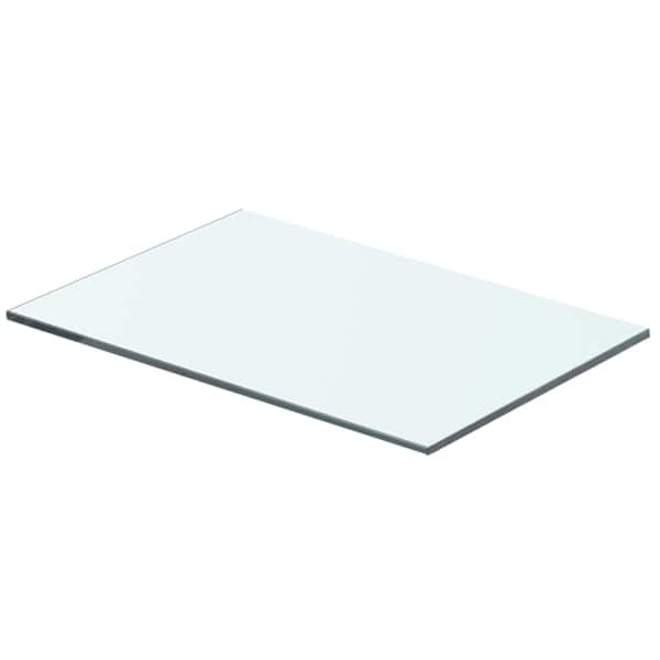 vidaXLi klaasist riiuliplaat 40 x 20 cm l&auml;bipaistev