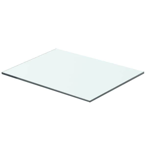 vidaXLi klaasist riiuliplaat 40 x 25 cm l&auml;bipaistev