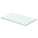 vidaXLi klaasist riiuliplaat 60 x 30 cm läbipaistev