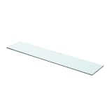 vidaXL Mensola in Vetro Trasparente 70x15 cm