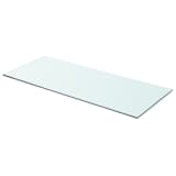 vidaXLi klaasist riiuliplaat 70 x 30 cm läbipaistev