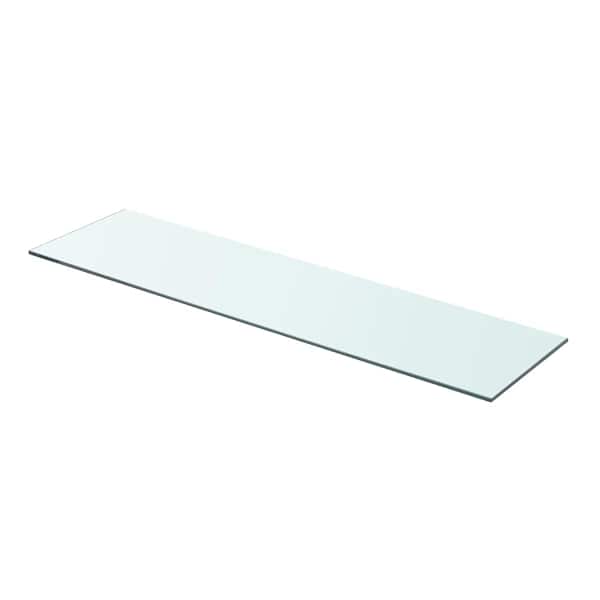 vidaXLi klaasist riiuliplaat 80 x 20 cm l&auml;bipaistev