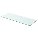 vidaXL Hyllypaneeli Kirkas Lasi 80x30 cm