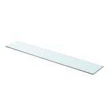 vidaXL Hyllypaneeli Kirkas Lasi 90x15 cm