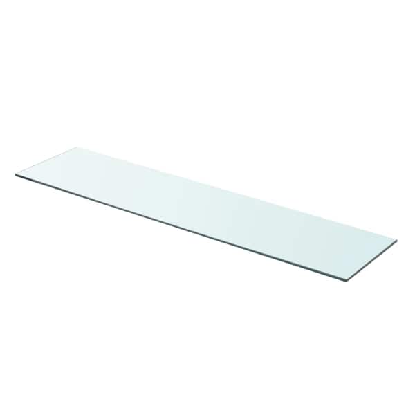 vidaXLi klaasist riiuliplaat 90 x 20 cm l&auml;bipaistev
