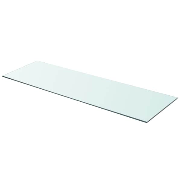 vidaXLi klaasist riiuliplaat 90 x 30 cm l&auml;bipaistev