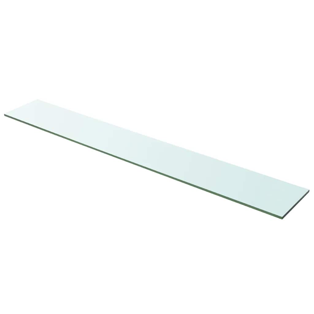 vidaXL Raft din sticlă transparentă, 100 x 15 cm
