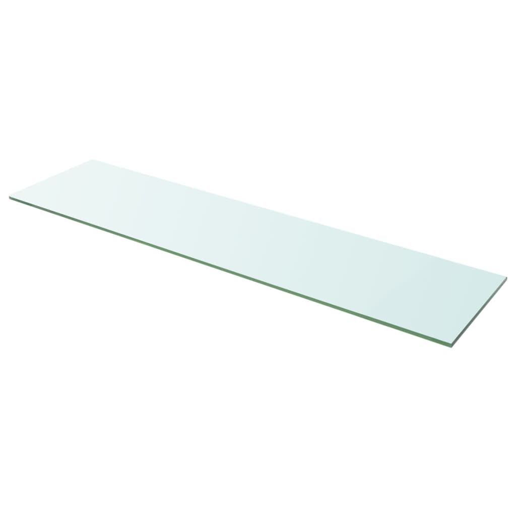 vidaXL Raft din sticlă transparentă, 100 x 25 cm