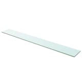 vidaXL Regalboden Glas Transparent 110 cm x 15 cm