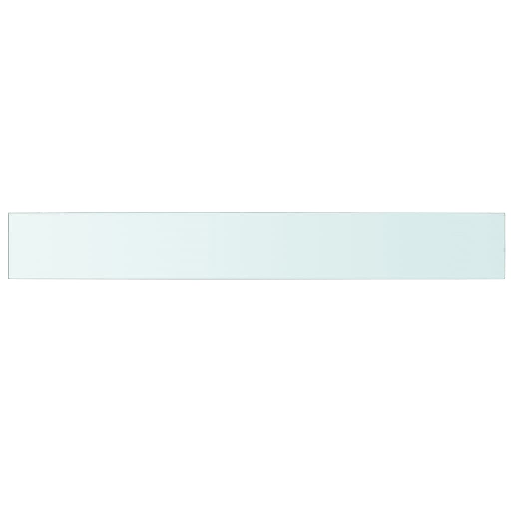 vidaXL Wandschap transparant 110x15 cm glas afbeelding