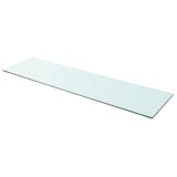 vidaXL Hyllypaneeli Kirkas Lasi 110x30 cm