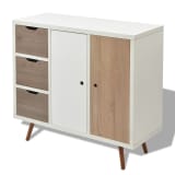 vidaXL Aparador 99,5x39x86 cm blanco