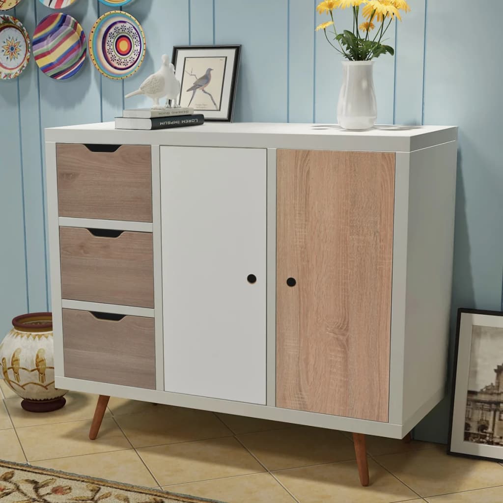 

vidaXL Dressoir wit 99,5x39x86