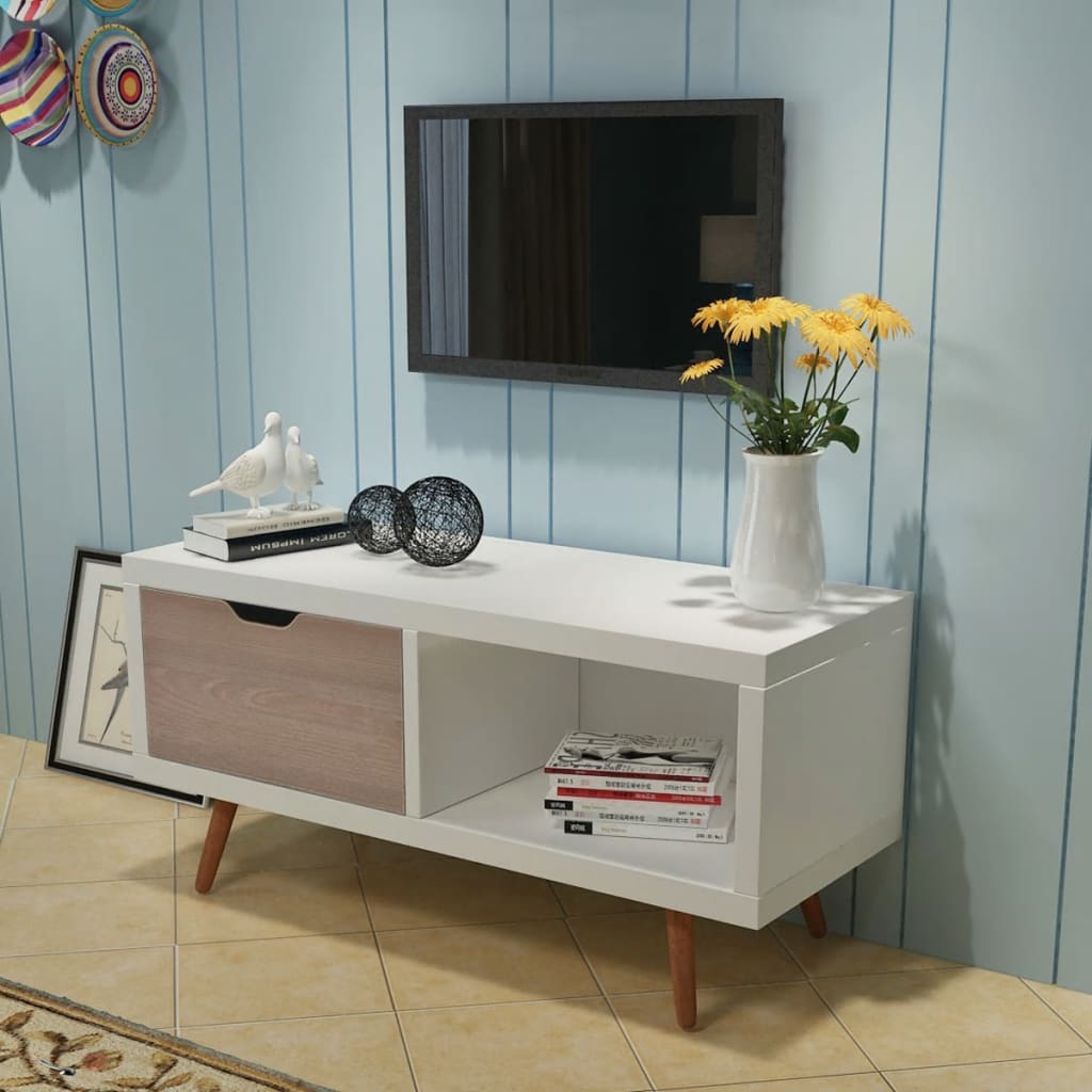 

vidaXL Tv-meubel wit 90 x 35 x 43 cm