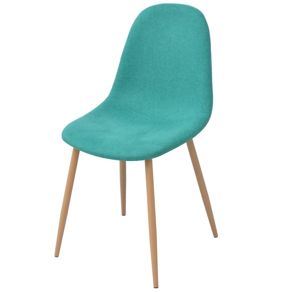 

vidaXL Eetkamerstoelen 2 st stof groen