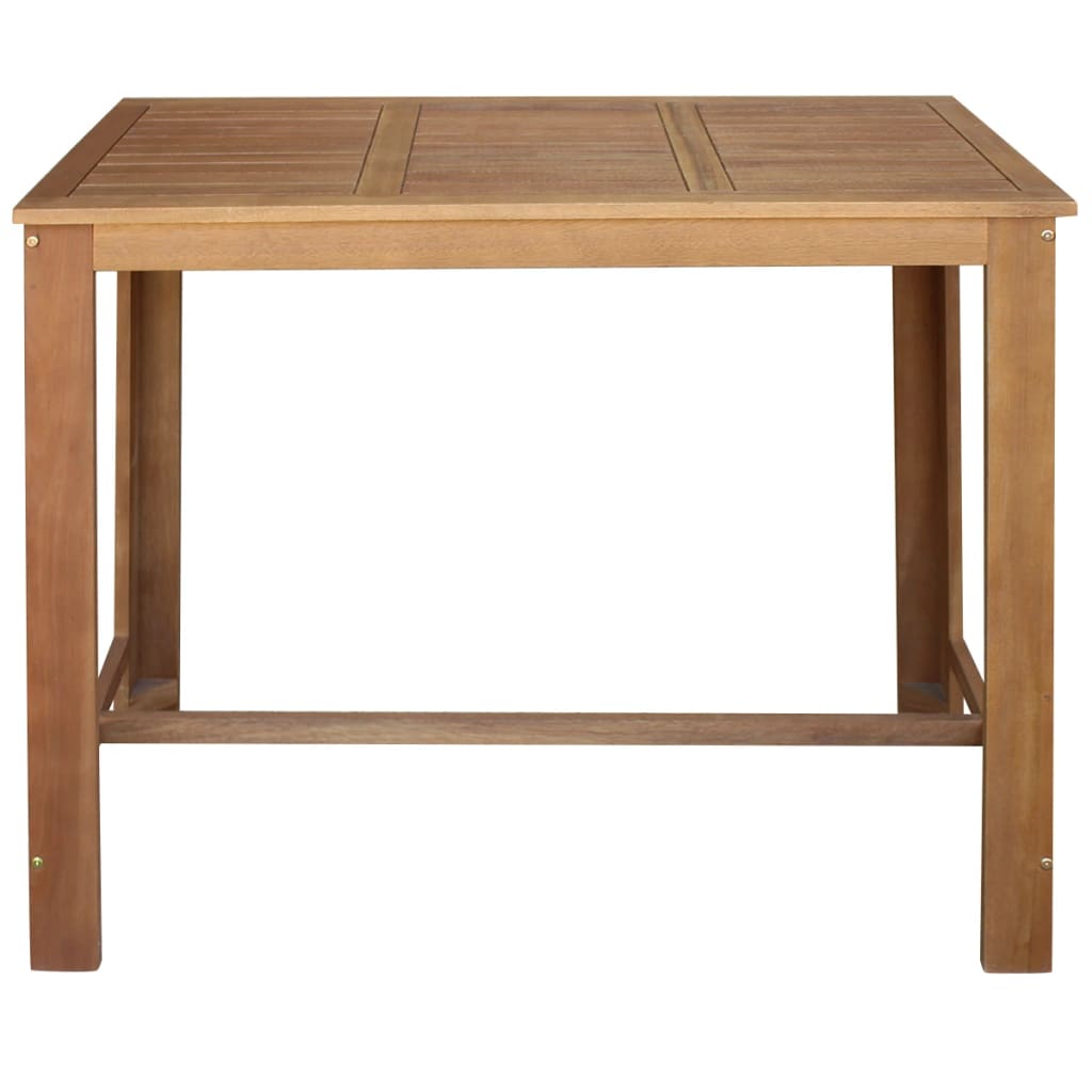 vidaXL Table et tabourets de bar 5 pièces Bois d'acacia massif